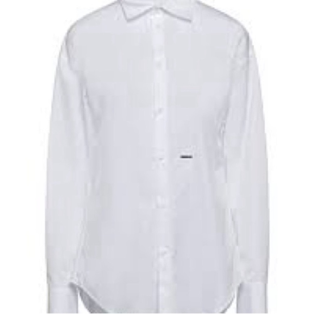 Dsquared2 White Button-Down Shirt – Size 40 – Brand New Without Tags
